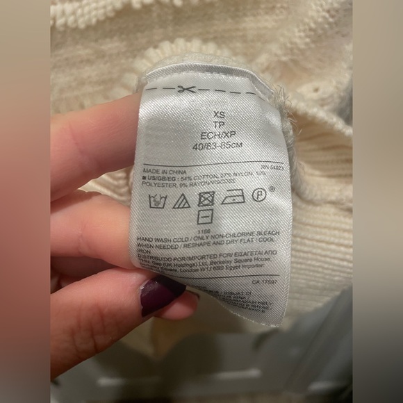 NWOT Banana Republic mixed material sweater - Picture 5 of 7